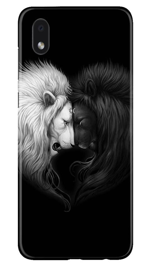 Dark White Lion Case for Samsung Galaxy M01 Core(Design - 140)