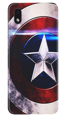Captain America Shield Mobile Back Case for Samsung Galaxy M01 Core (Design - 250)