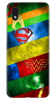 Superheros Logo Mobile Back Case for Samsung Galaxy M01 Core (Design - 251)