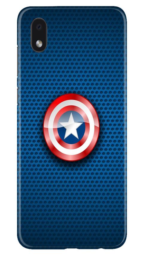 Captain America Shield Case for Samsung Galaxy M01 Core (Design No. 253)