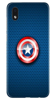 Captain America Shield Mobile Back Case for Samsung Galaxy M01 Core (Design - 253)