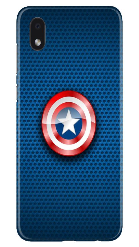 Captain America Shield Case for Samsung Galaxy M01 Core (Design No. 253)