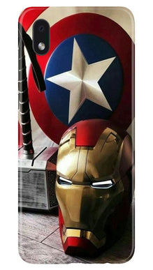 Ironman Captain America Mobile Back Case for Samsung Galaxy M01 Core (Design - 254)