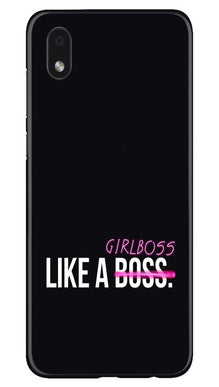 Like a Girl Boss Mobile Back Case for Samsung Galaxy M01 Core (Design - 265)