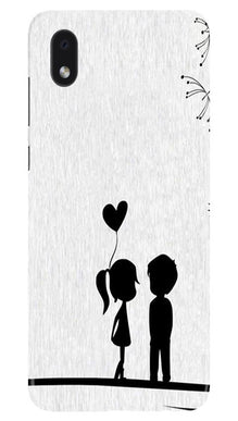 Cute Kid Couple Mobile Back Case for Samsung Galaxy M01 Core (Design - 283)