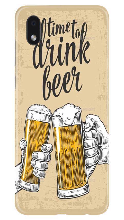 Drink Beer Mobile Back Case for Samsung Galaxy M01 Core (Design - 328)