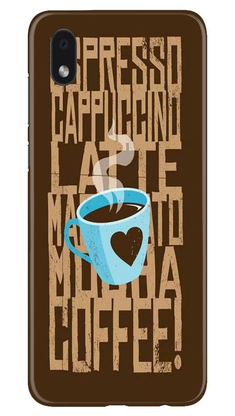 Love Coffee Mobile Back Case for Samsung Galaxy M01 Core (Design - 351)