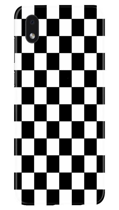 Black White Boxes Mobile Back Case for Samsung Galaxy M01 Core (Design - 372)
