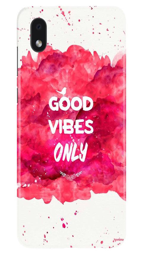 Good Vibes Only Mobile Back Case for Samsung Galaxy M01 Core (Design - 393)