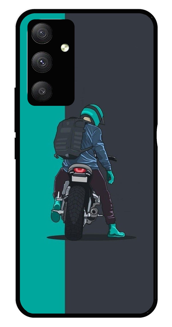 Bike Lover Metal Mobile Case for Samsung Galaxy F13 4G   (Design No -05)