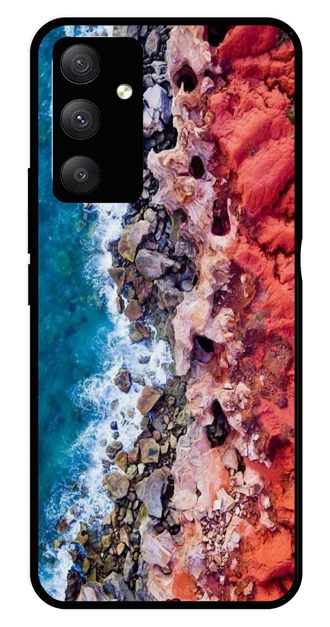 Sea Shore Metal Mobile Case for Samsung Galaxy M13 4G   (Design No -18)