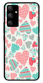 Hearts Pattern Metal Mobile Case for Samsung Galaxy M13 4G   (Design No -22)