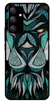 Lion Pattern Metal Mobile Case for Samsung Galaxy M13 4G