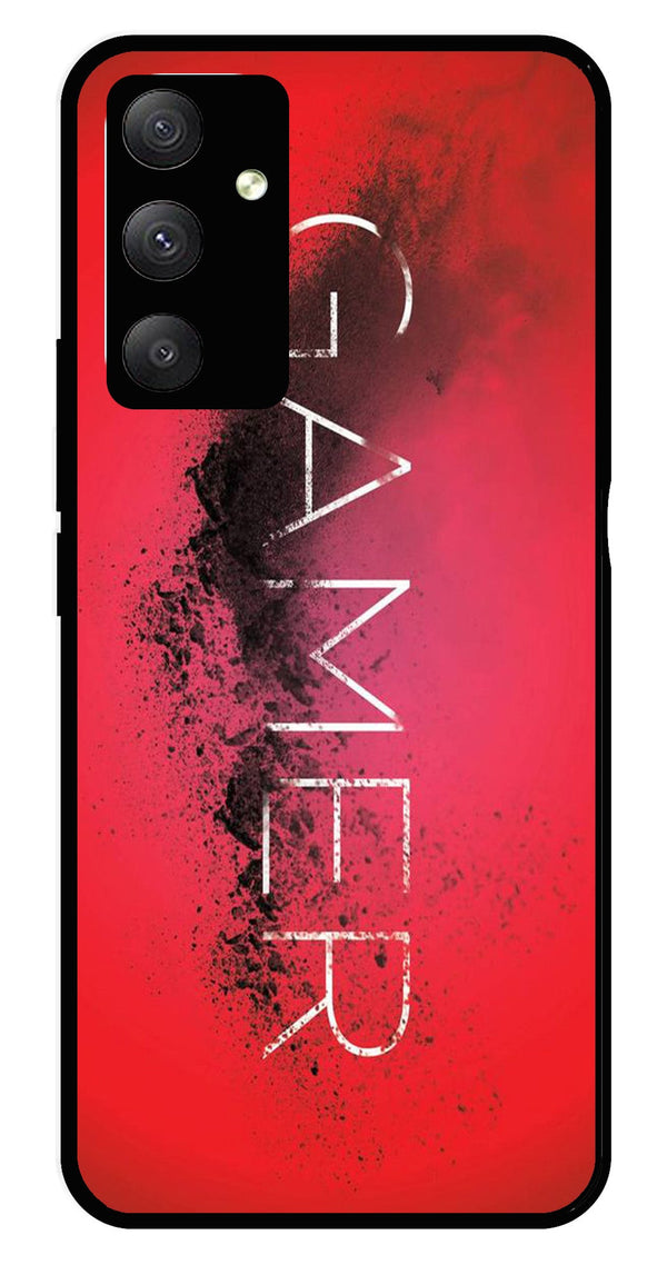 Gamer Pattern Metal Mobile Case for Samsung Galaxy M13 4G   (Design No -41)