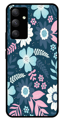 Flower Leaves Design Metal Mobile Case for Samsung Galaxy F13 4G