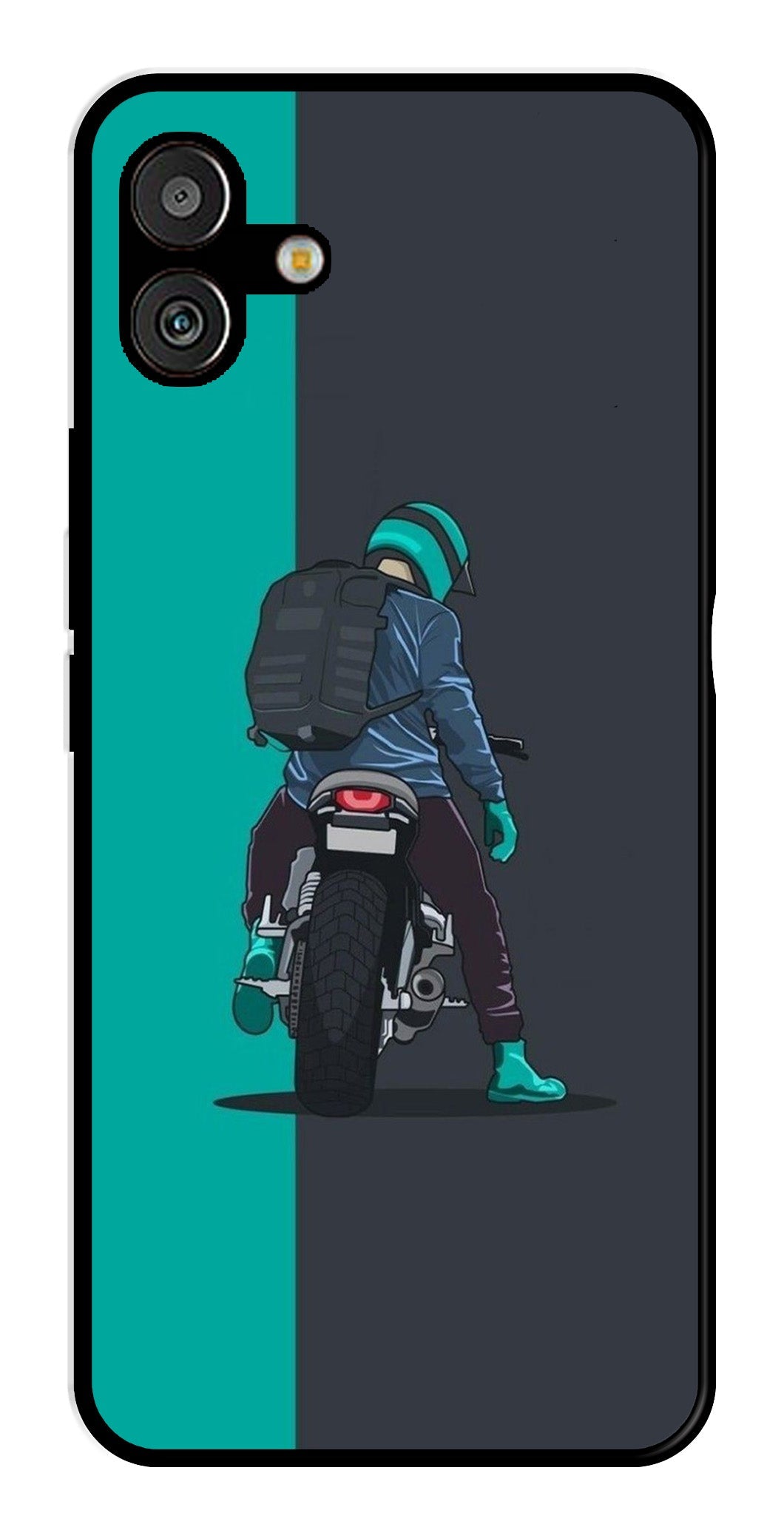 Bike Lover Metal Mobile Case for Samsung Galaxy M13 5G   (Design No -05)