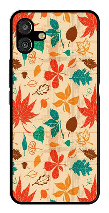 Leafs Design Metal Mobile Case for Samsung Galaxy M13 5G