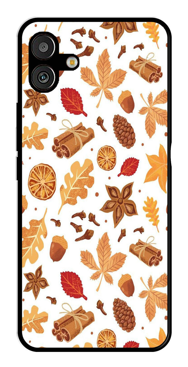 Autumn Leaf Metal Mobile Case for Samsung Galaxy M13 5G   (Design No -19)