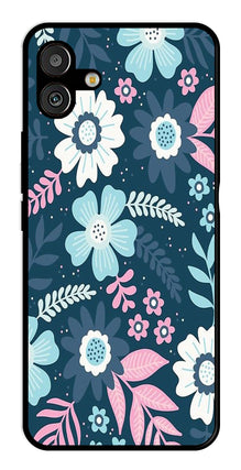 Flower Leaves Design Metal Mobile Case for Samsung Galaxy M13 5G