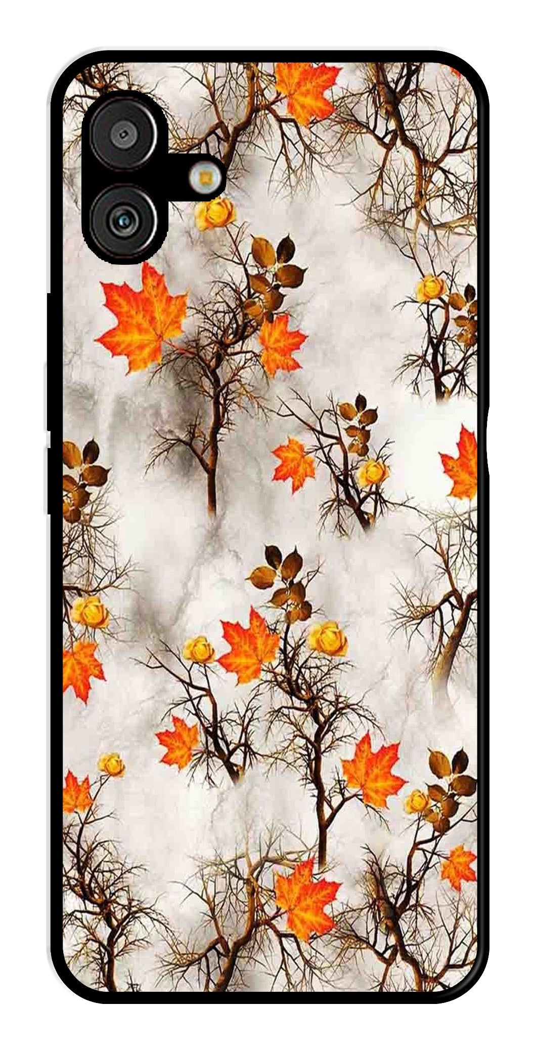 Autumn leaves Metal Mobile Case for Samsung Galaxy M13 5G   (Design No -55)