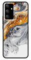 Marble Pattern Metal Mobile Case for Samsung Galaxy M14 5G   (Design No -36)