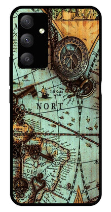 Map Design Metal Mobile Case for Samsung Galaxy M14 5G