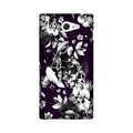 white flowers Case for Sony M2