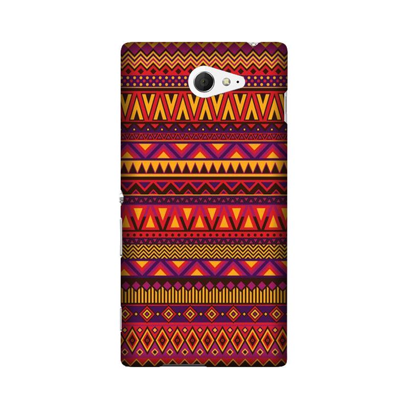 Zigzag line pattern2 Case for Sony M2