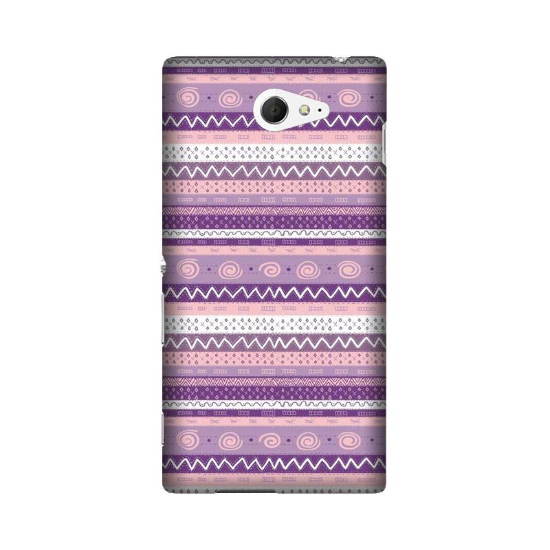 Zigzag line pattern3 Case for Sony M2