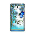 Blue Butterfly Case for Sony M2