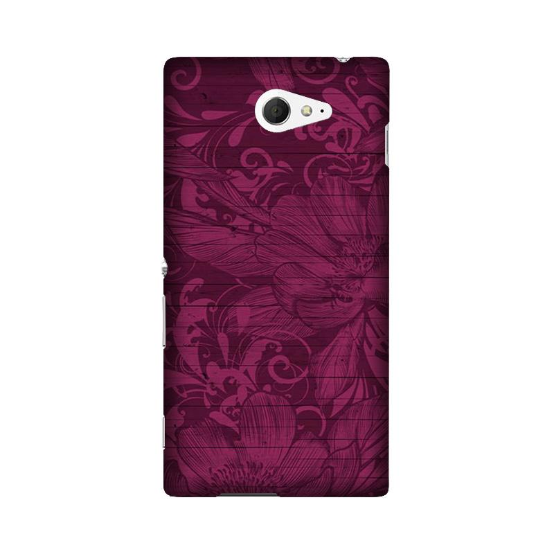 Purple Backround Case for Sony M2