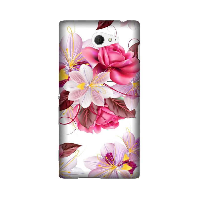 Beautiful flowers Case for Sony M2