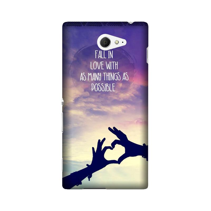 Fall in love Case for Sony M2