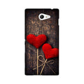 Red Hearts Case for Sony M2