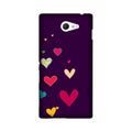 Purple Background Case for Sony M2  (Design - 107)