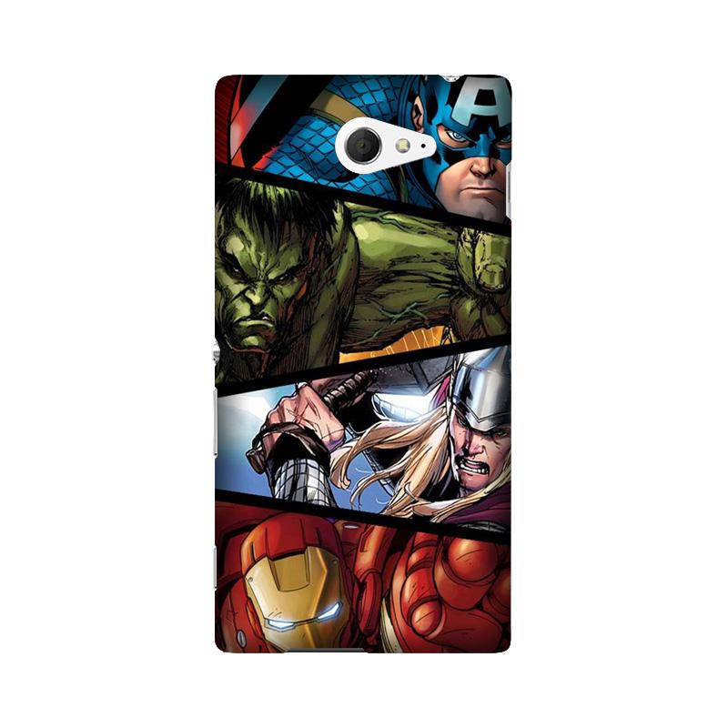 Avengers Superhero Case for Sony M2  (Design - 124)