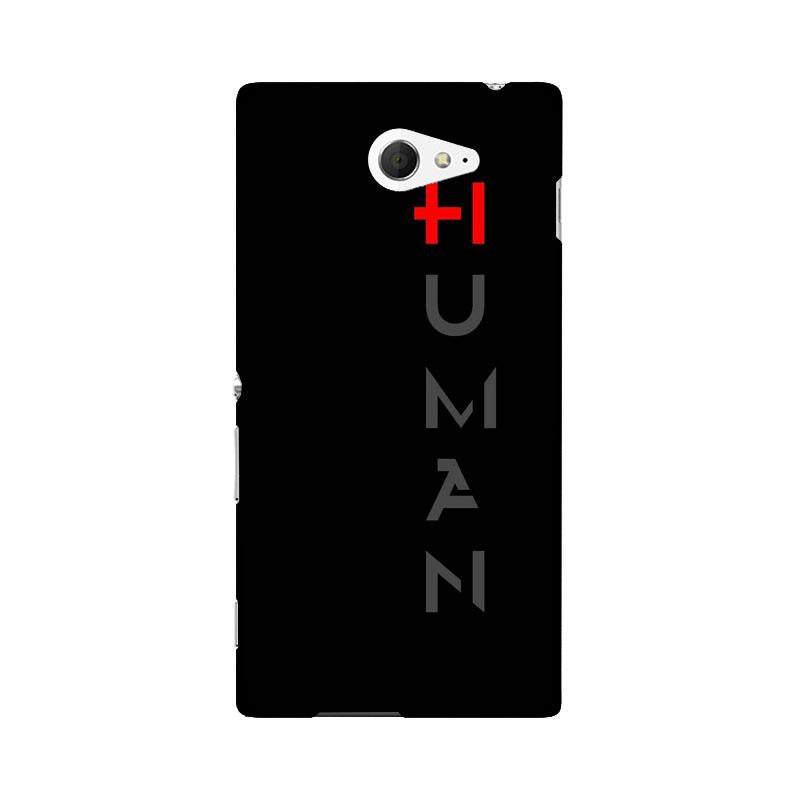Human Case for Sony M2  (Design - 141)