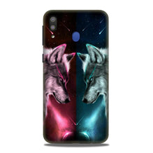 Wolf fight Case for Samsung Galaxy M20 (Design No. 221)