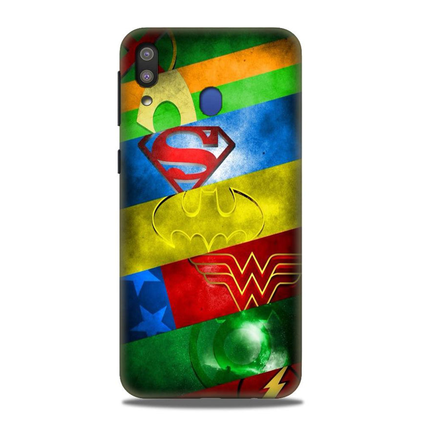 Superheros Logo Case for Samsung Galaxy M20 (Design No. 251)