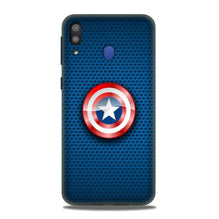 Captain America Shield Case for Samsung Galaxy M20 (Design No. 253)