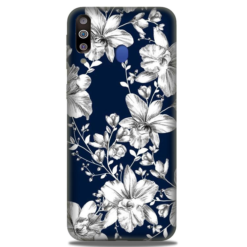 White flowers Blue Background Case for Vivo Y12