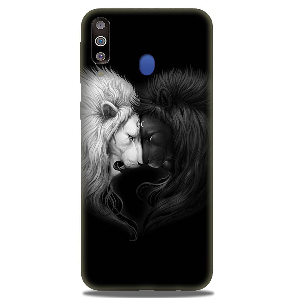 Dark White Lion Case for Samsung Galaxy A20s(Design - 140)