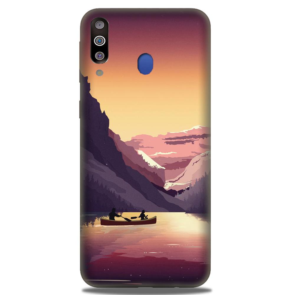 Mountains Boat Case for Samsung Galaxy M30 (Design - 181)