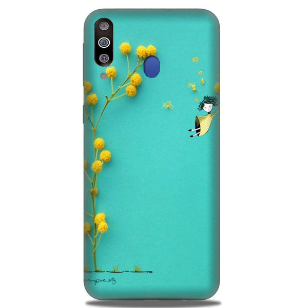 Flowers Girl Case for Samsung Galaxy M40 (Design No. 216)