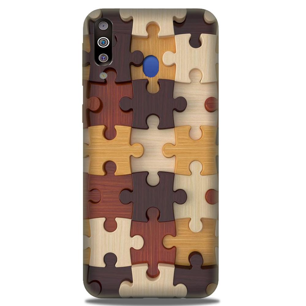 Puzzle Pattern Case for Samsung Galaxy M30 (Design No. 217)