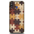Puzzle Pattern Case for Samsung Galaxy M40 (Design No. 217)