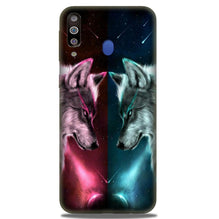 Wolf fight Mobile Back Case for Samsung Galaxy A20s (Design - 221)