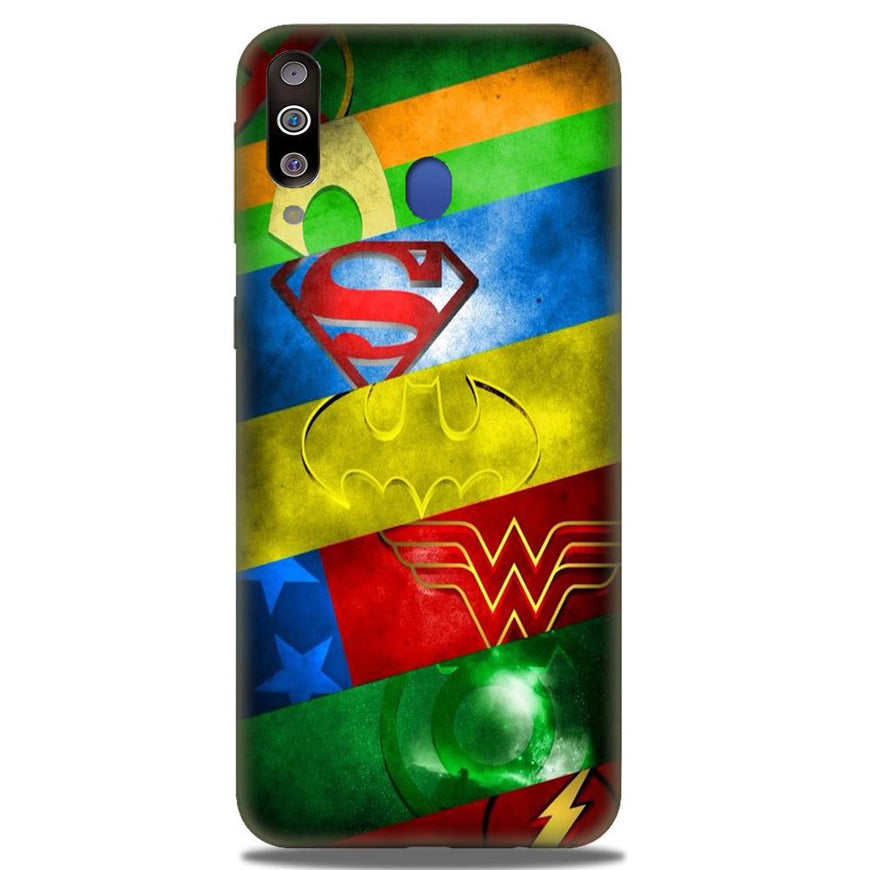 Superheros Logo Case for Samsung Galaxy M30 (Design No. 251)