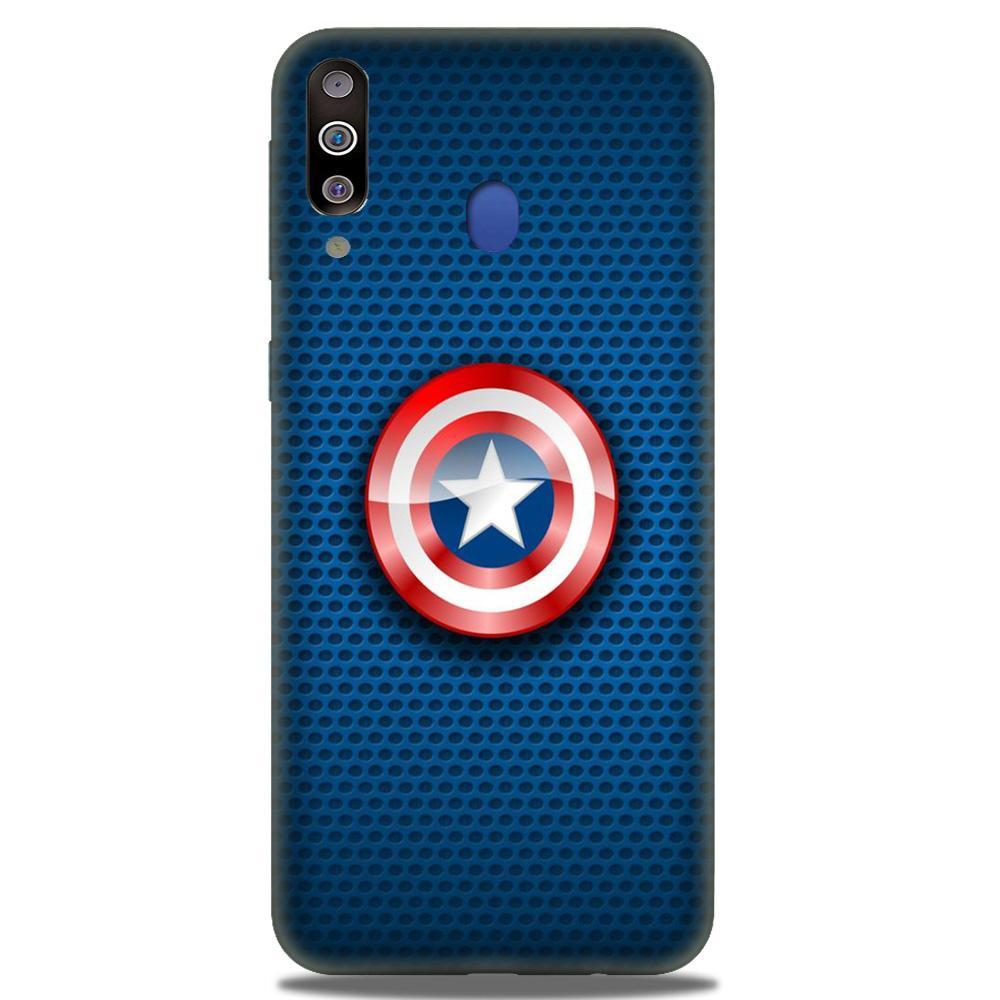 Captain America Shield Case for Samsung Galaxy M30 (Design No. 253)