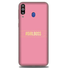 Girl Boss Pink Mobile Back Case for Samsung Galaxy A20s (Design - 263)